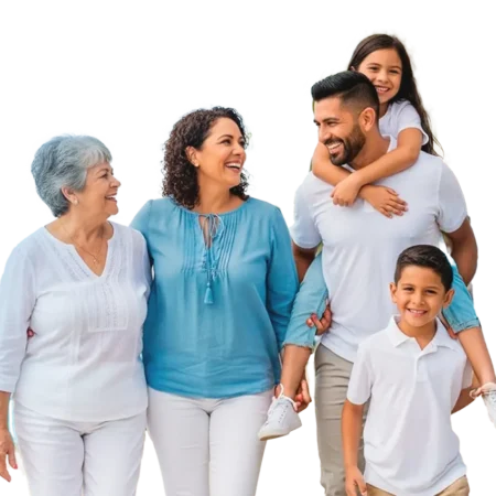 familia asegurada con plan de salud en Miami
