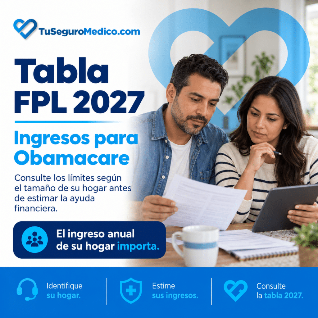 Tabla de Pobreza Federal 2027 cómo se calculan los rangos de ingresos para recibir el crédito fiscal las reducciones de costos compartidos y el porcentaje de sus ingresos que paga por el plan de referencia